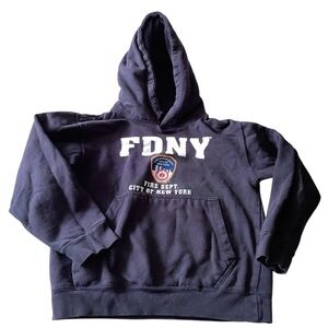 Youth Medium Navy FDNY Hoodie Flaw